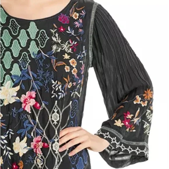 Johnny Was heavily embroidered Esmeralda Tunic NWT - Picture 11 of 12